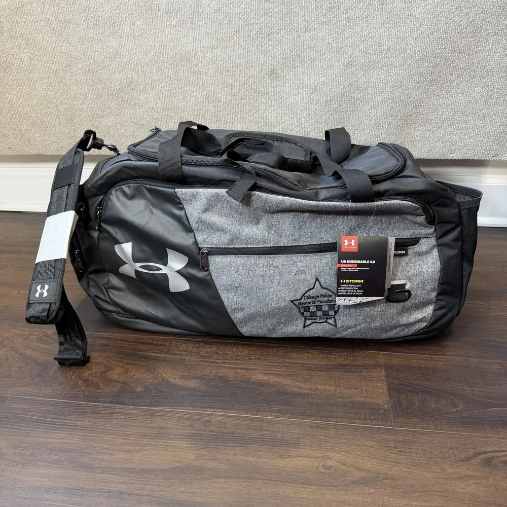 NEW UNDER ARMOUR Men's UA Undeniable 4.0 Duffle Bag Gym Graphite / Black